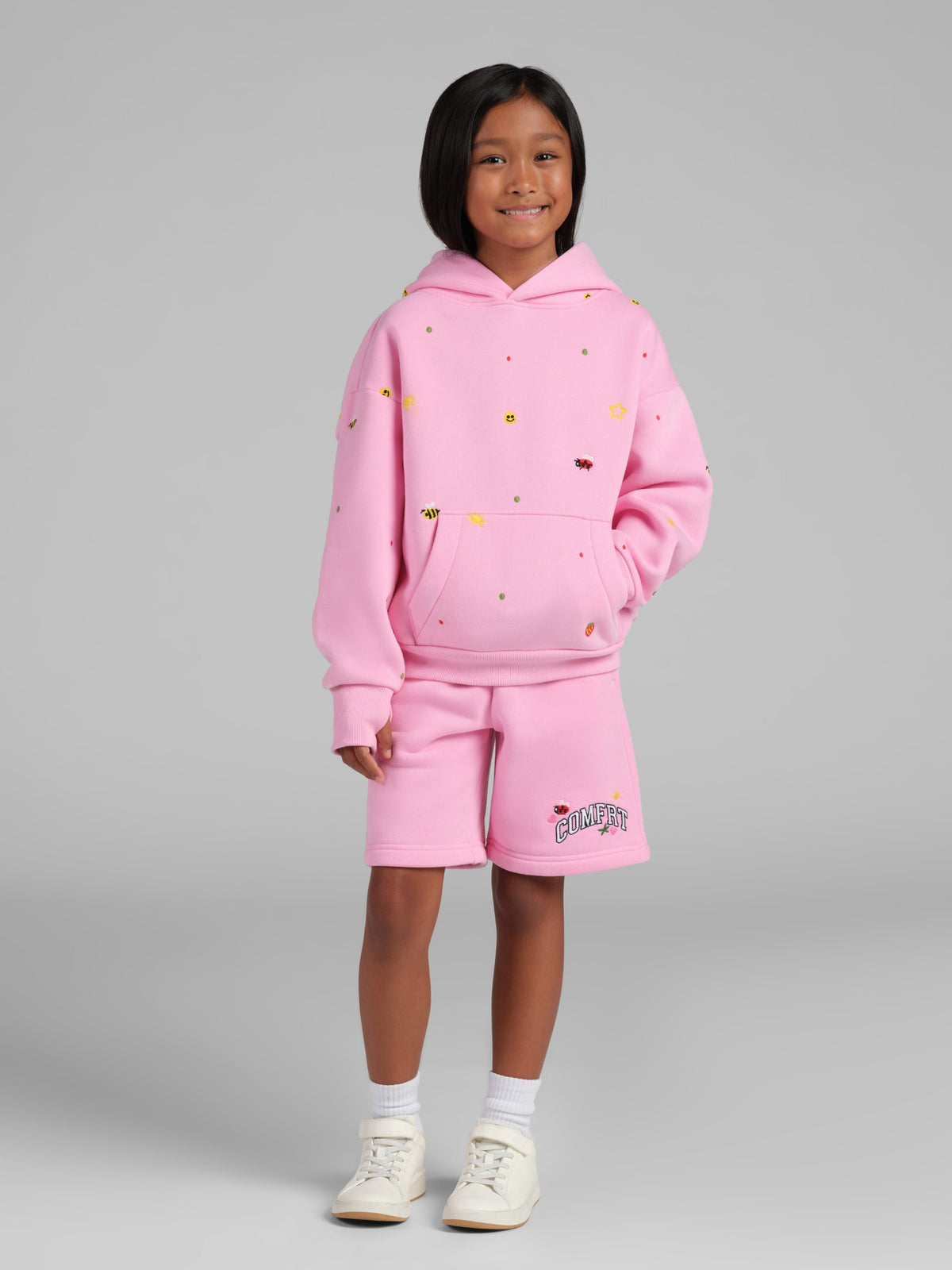 Varsity Kids Allover Embroidered Hoodie