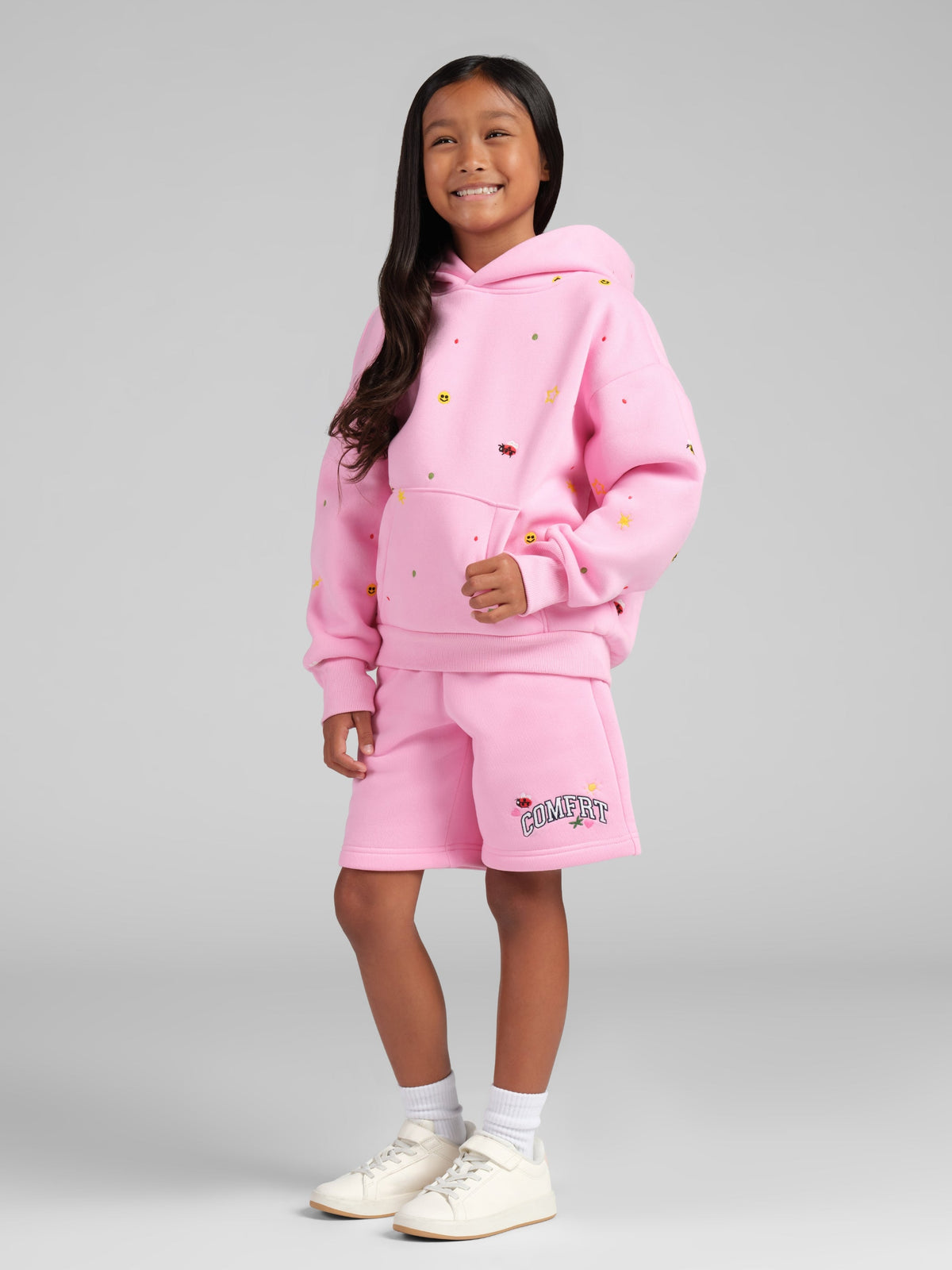 Varsity Kids Allover Embroidered Hoodie